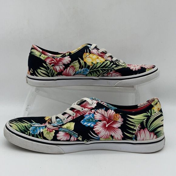 Vans Hawaiian low-top floral tropical canvas sneakers shoes, Women’s 6.5 Men 5 - Picture 2 of 7